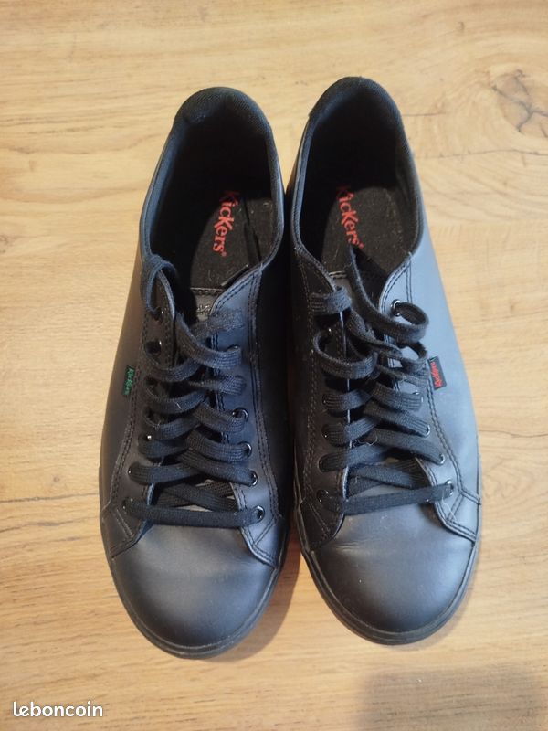 Kickers Homme Totaly Plat Oxford - Chaussures Cuir Confortables Et Tendance