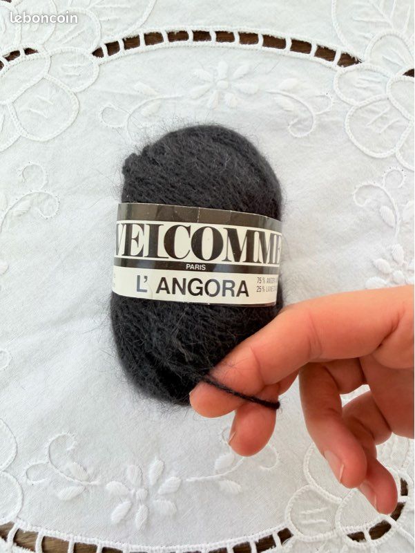 Pelotes de laine Welcomme :Angora 75% et 25% laine d agneau (image 9)