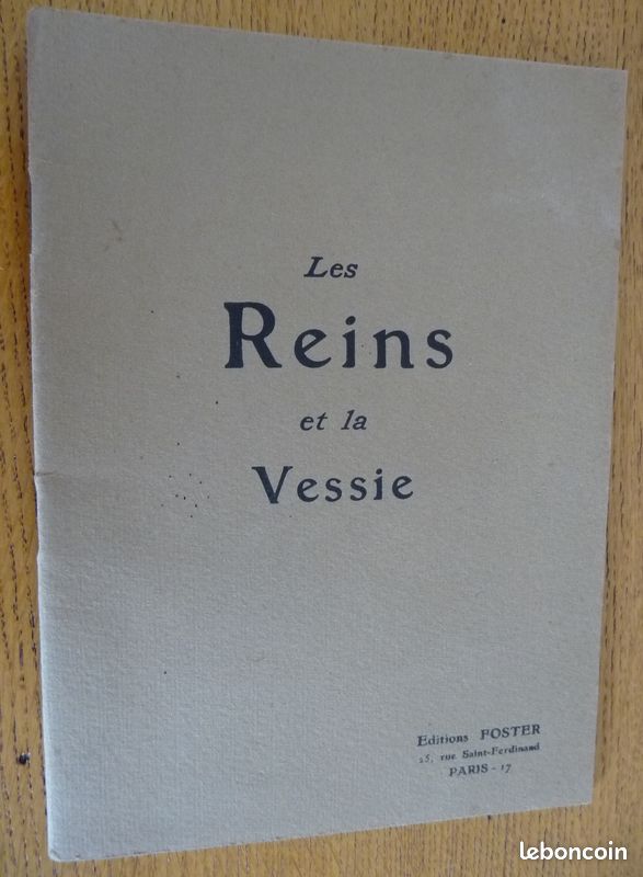 Les REINS et la VESSIE (1922) avec Figures Anatomiques (image 1)