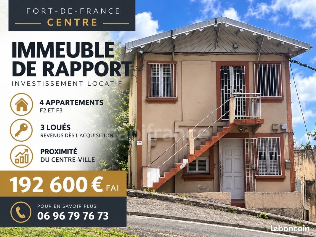 Immeuble 10 pièces 166 m² · à Fort-de-France · 166 m² · 192 600 €