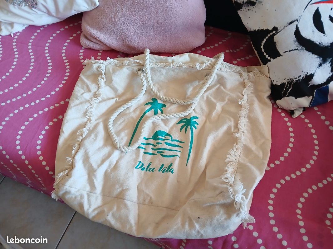 Sac blanc casse (image 1)