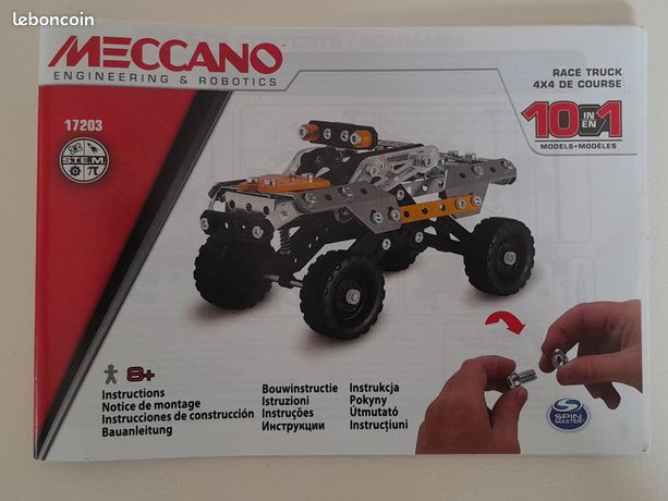 Notice MECCANO Super Modèles Chassis Automobile 43x28 Cm - Vintage Rare