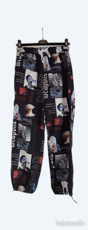 Pantalon Large Pantalon Bouffant Resserre Aux Cheville Pantalon