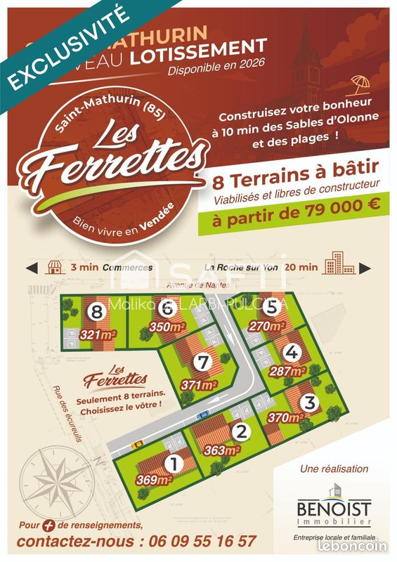 Terrain 369 m² SAINT-MATHURIN (image 4)