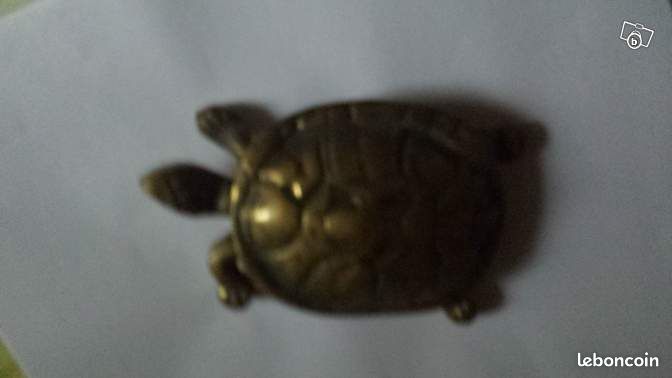 Tortue bronze vide poche ou cendrier(azureen) (image 2)