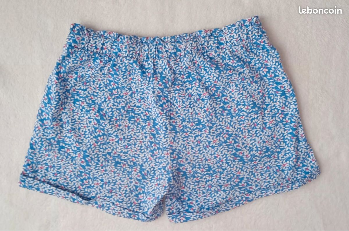Short Capri Mini Boden Fleuri – Taille 6 Ans, Fille, Coton, Printemps/été