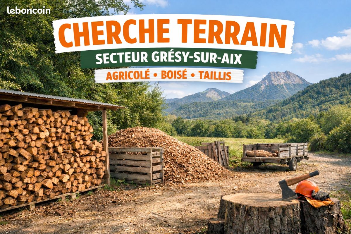 Recherche terrain agricole ou parcelle de forêt