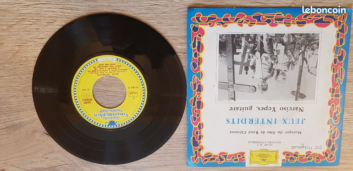 Vinyle 45T Narciso Yepes - Jeux interdits (image 1)