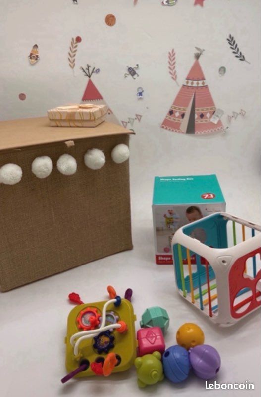 Cube d’activités 7 en 1 – Jouet éducatif bébé – 6M+ -Tri des formes & motricité (image 5)