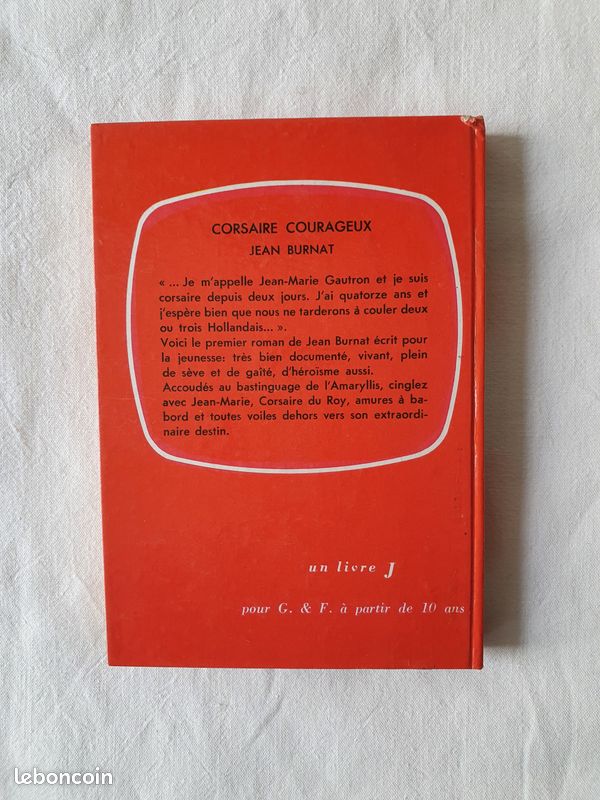 Livre Corsaire courageux Jean Burnat O.D.E.J. 1960 (image 3)