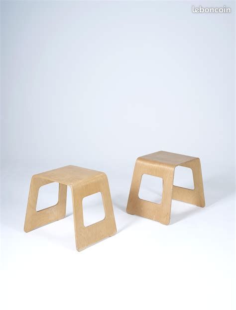 Lot de 2 tabourets vintage collector ikea benjamin / meubles polyvalents: table d’appoint, chevet, tabouret, bout de canapé
