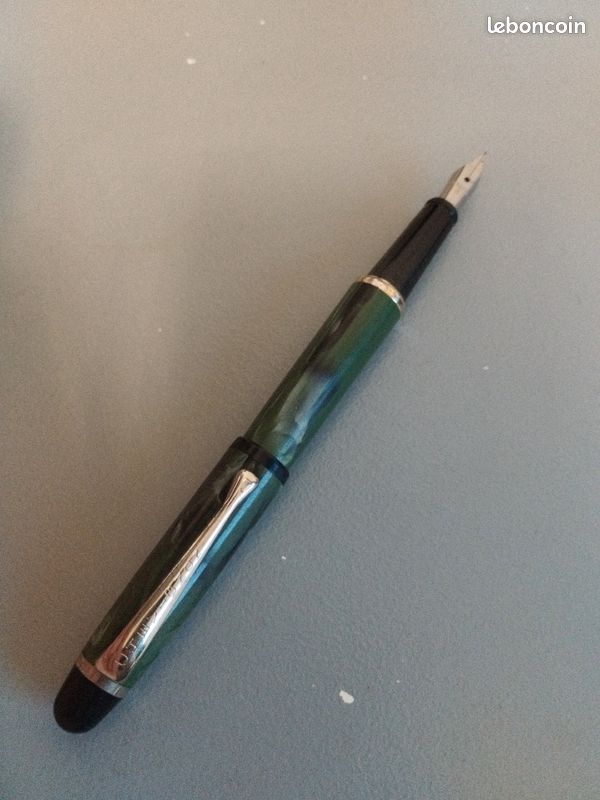 Stylo Plume Vintage Chevignon Bordeaux - À Cartouches - Occasion - Idée Cadeau Original