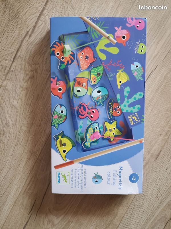 Jeu premier âge peche à la ligne bois djeco neuf (image 1)