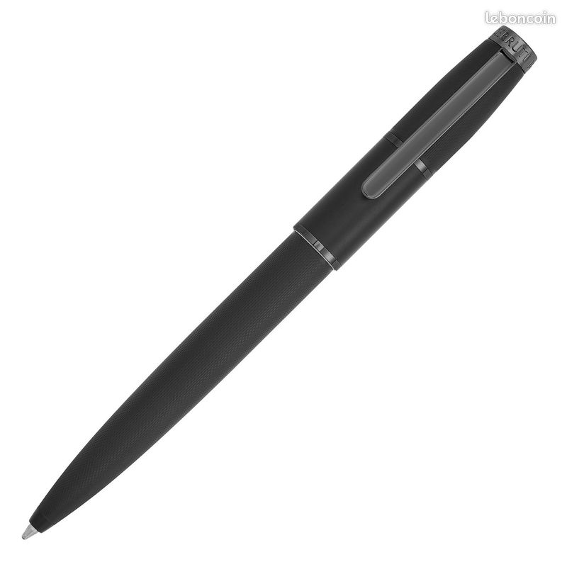 Stylo Cerruti 1881 Bille Et Roller Avec Embout Tactile – Noir Et Argent, Avec écrin