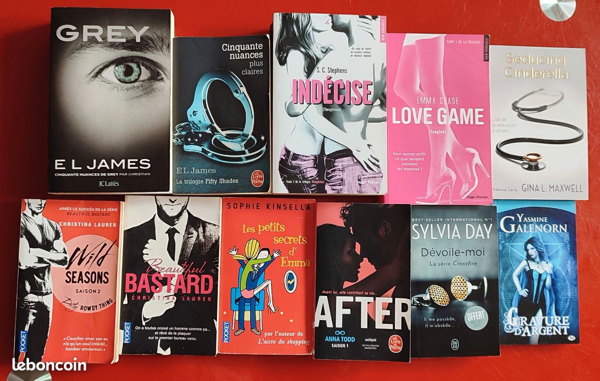 Lot 11 livres, romans, new romance, adultes, sexe - Livres