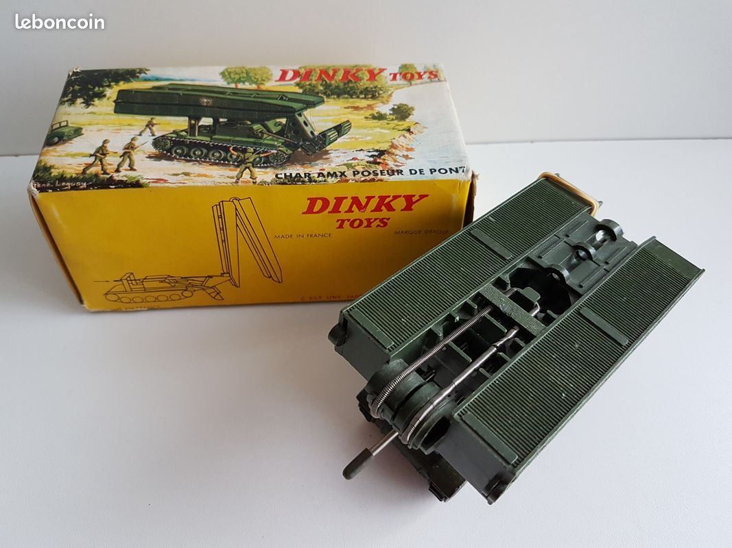 Char DINKY TOYS AMX Poseur De Pont – Miniature Militaire Meccano, 883, Vintage