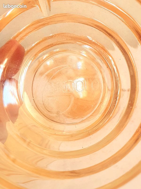 Lot De 5 Tasses à Café Publicitaires GONDOLO - Vintage 1950/60 - Verre Rose - France