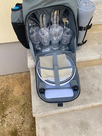 Lot de 3 grands sacs isothermes et réutilisables pour pique-nique