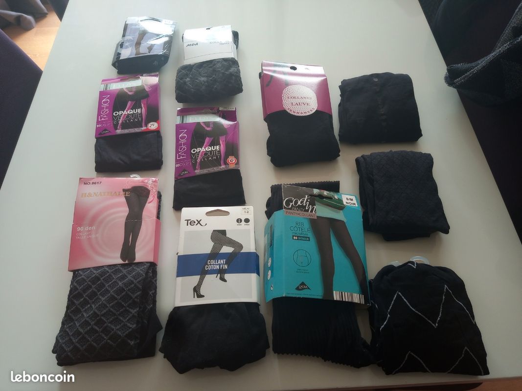 Lot De 3 Boîtes De Collants – 3 Paires Chacune – Neuf – Taille 3 (FR44/46)