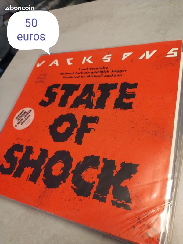 Maxi vinyl state of shock michael jackson (image 1)