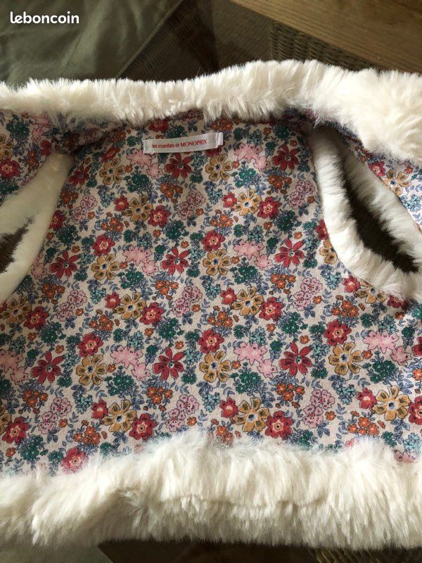 Gilet En Fourrure Monoprix Autre Ton - Taille 2 - Marron - Occasion Très Bon état
