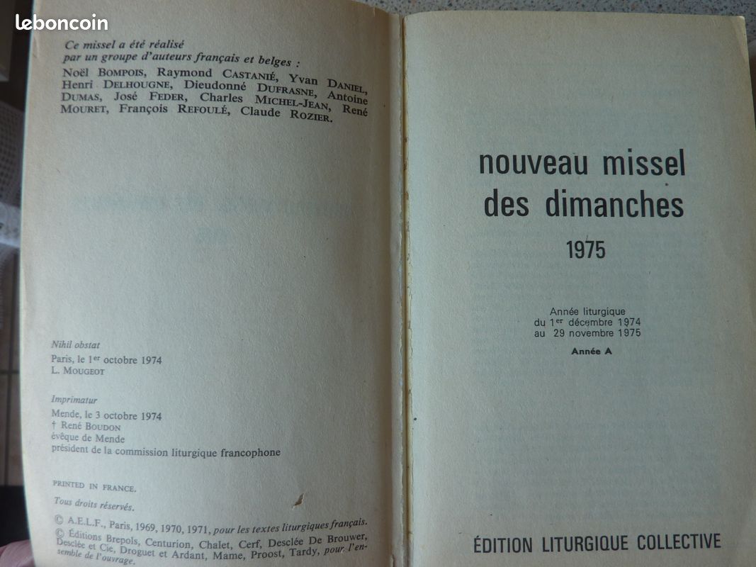 Nouveau missel des dimanches ,1975 (image 2)