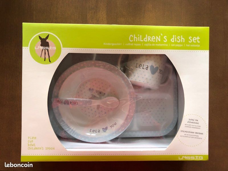 Coffret Vaisselle Bébé Lässig Bleu Neuf (image 1)