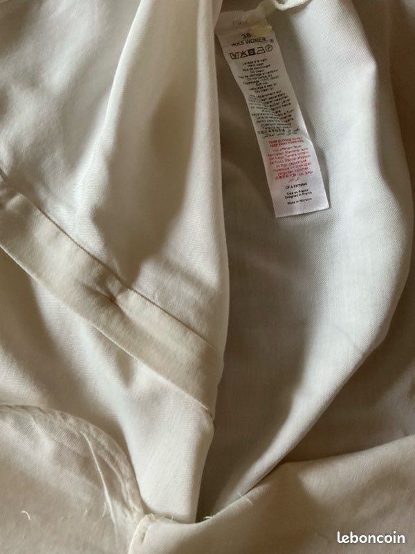 Chemisier manches longues couleur crème Ikks Women Taille 38 (image 4)