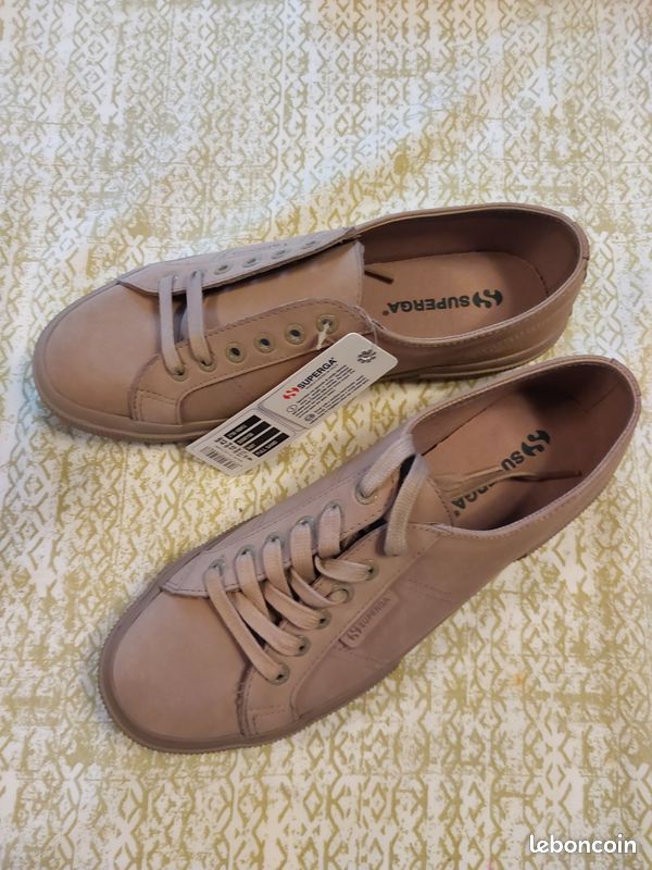 Chaussure Superga Cuir Homme Superga Basket Homme Cuir 43 Neuves