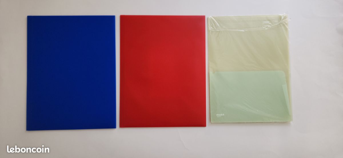 Fournitures de bureau / fournitures scolaires : chemises/pochettes à élastiques 230 x 320 x 15 - 3 rabats – polypropylène et chemises double-poche (image 2)