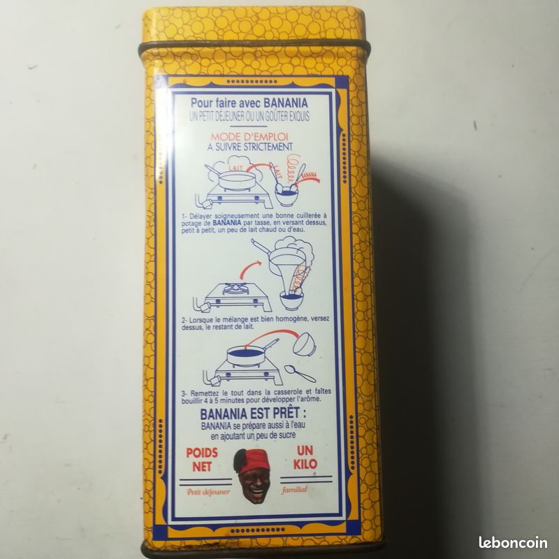 BANANIA -Boite ancienne fer - Collection