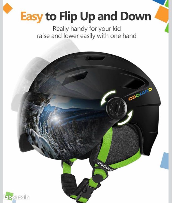 Casque De Ski/Snowboard Odoland – Certifié CE/ASTM, Ventilation, Compatible Masque