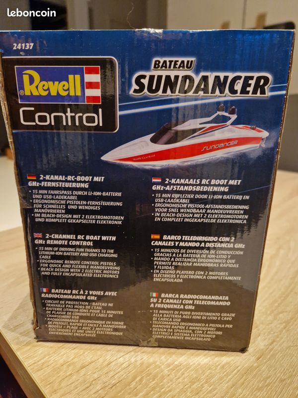 Bateau Radiocommandé Revell Control Sundancer 31cm - Vitesse 15 Km/h Avec Batterie Rechargeable