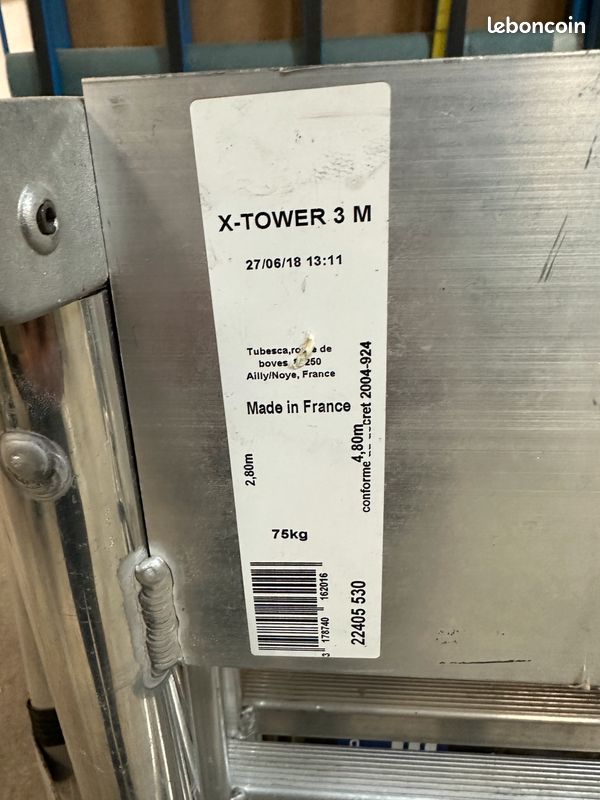 échafaudage X-Tower (Tubesca-Comabi) (image 3)