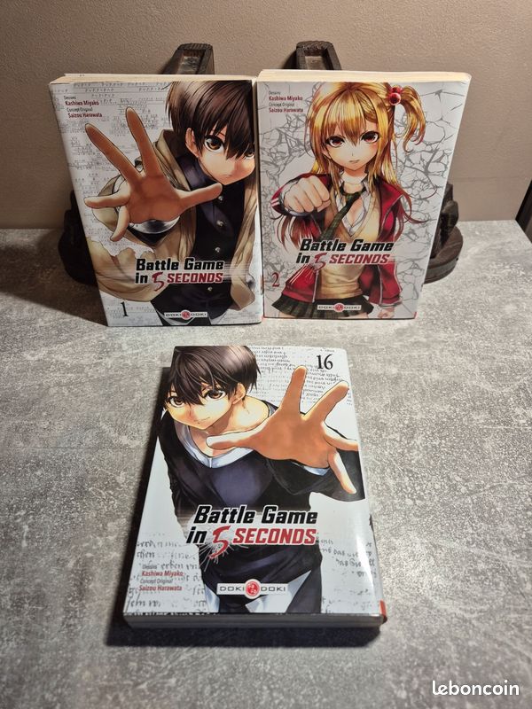Manga battle game in 5 seconds 3 tomes (image 1)