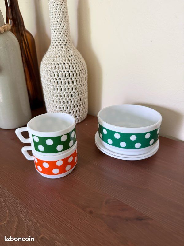 Tasses et ramequin Polka - Arcopal (image 6)