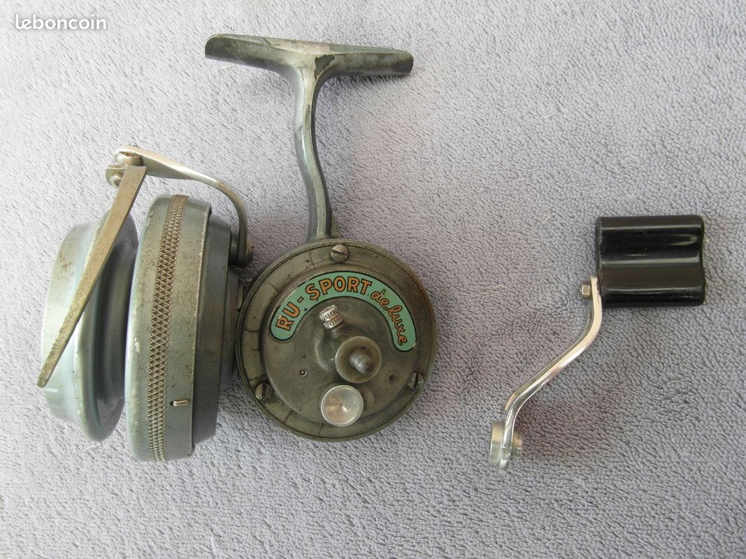 Ancien Moulinet De Pêche RU 331 Drag - Marron - Vintage