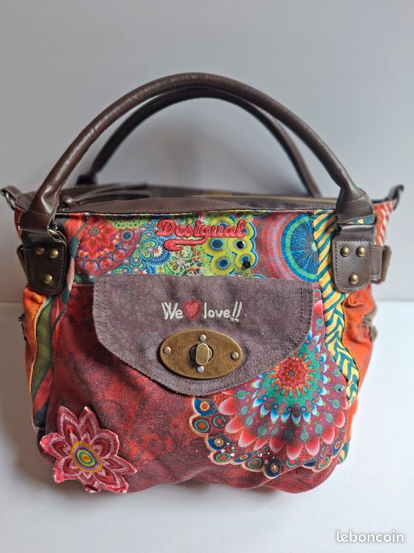 DESIGUAL, grand sac à main, avec 2 anses et bandoulière (image 1)