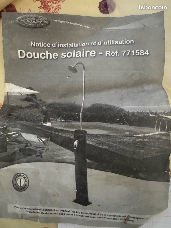 Vends douche, solaire, extérieur, pas servi (image 5)
