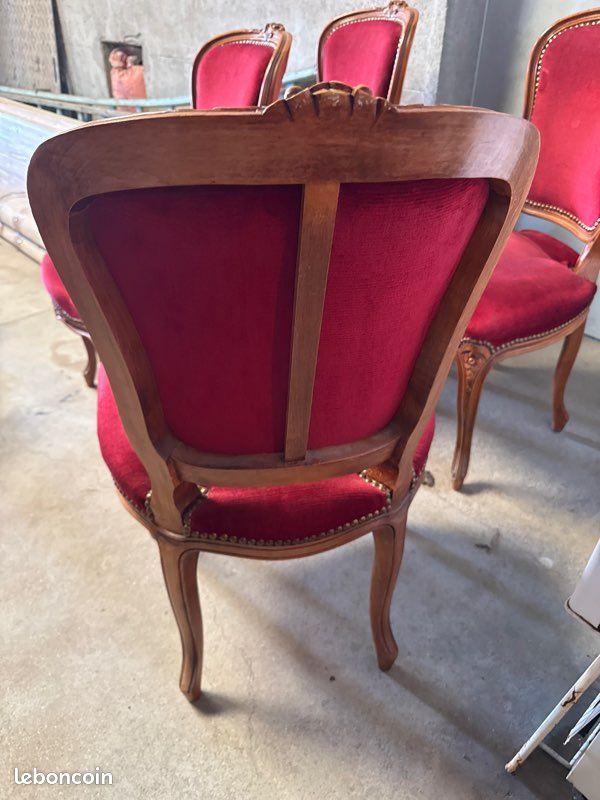 2 chaises vintage en velour (image 2)
