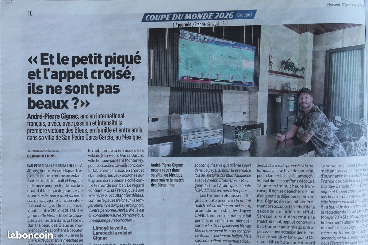 L'Equipe du 17/6/2026 - Coupe du Monde 2026- France 3 - 1 Sénégal - Mbappé - Olise - (image 7)