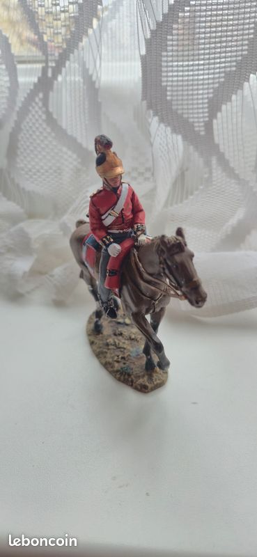 Figurine en plomb, Officier, British 1st Life Guards, 1815 (image 1)