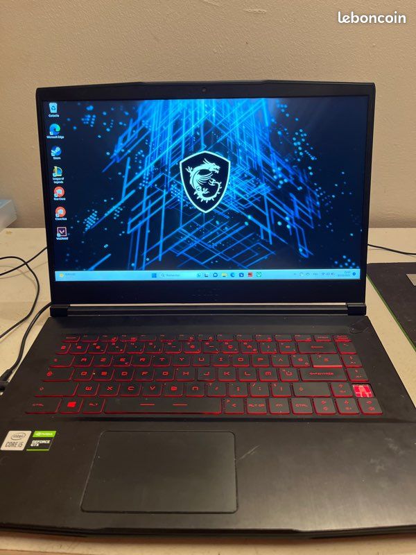 Vend PC gamer MSI GF63 thin 10SC (image 1)