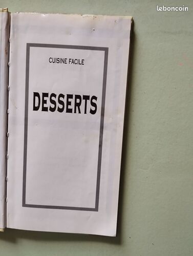 [Livre] Cuisine facile. Desserts. - Etat correct (image 2)