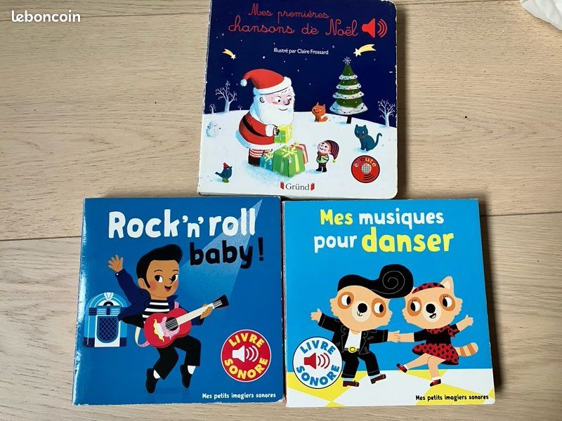 Lot de 3 livres sonore/ /musical (image 1)