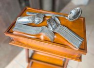 COUVERTS DE SERVICE Avec Armoiries Argent Massif Vermeil Poinçon