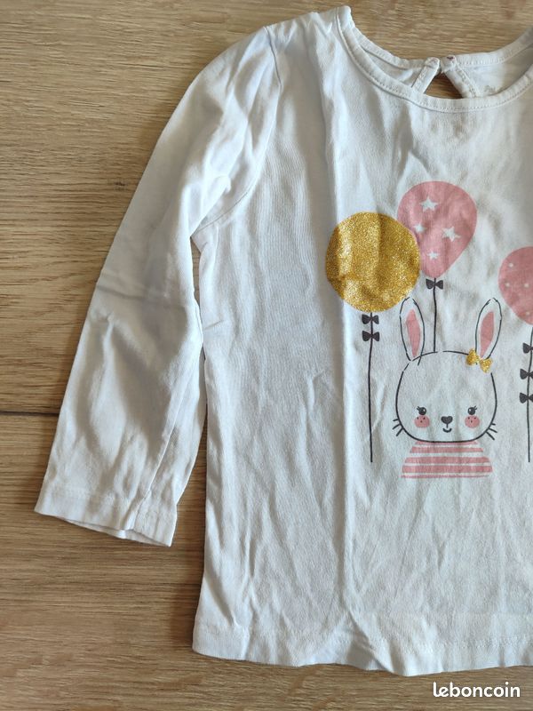 Tee shirt fille Pat & Ripaton 18 mois (image 2)