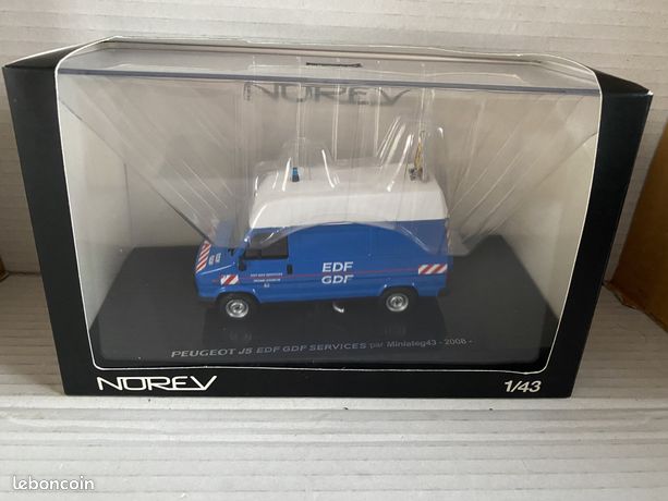 Peugeot J5 EDF GDF Echelle HO 1/87 ème Miniature Peugeot - BOIS MODÉLISME