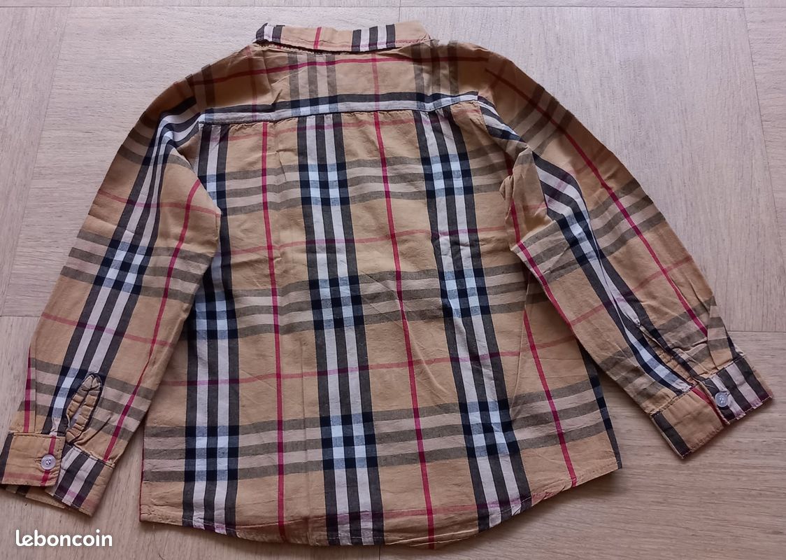 Chemise à carreaux manches longues garçon (image 2)