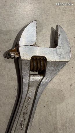 Clé à Molette FACOM 113/12 30cm - VANACHROME Acier France - Bon état